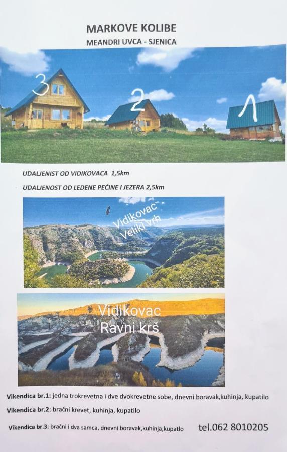 Markove Kolibe 1, Uvac,Vecaa Sjenica Εξωτερικό φωτογραφία